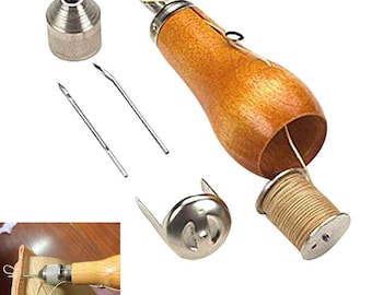 Speedy Stitcher Sewing Awl Kit for Leather & Canvas – Heavy-Duty Hand Stitching Tool Set
