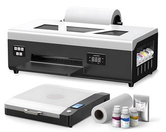 A4 DTF Printer with White Ink | Direct-to-Film Heat Transfer Machine (110–240V) for T-Shirts, Hoodies & More