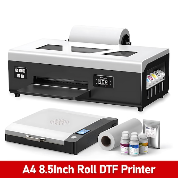 A4 DTF Printer with White Ink | Direct-to-Film Heat Transfer Machine (110–240V) for T-Shirts, Hoodies & More