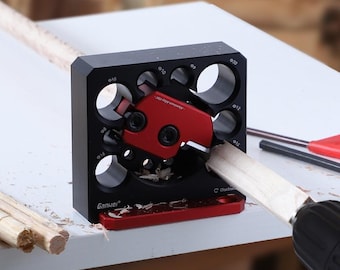 8-Hole Adjustable Dowel Maker Jig for Electric Drills – Aluminum Alloy