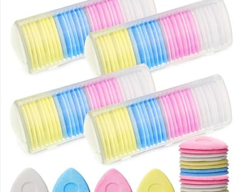 Tailor’s Chalk Set – 120 Triangle Fabric Marking Chalks in 4 Colors for Sewing & Quilting