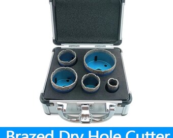 5-Piece M14 Diamond Core Drill Bit Set for Porcelain, Granite, Marble & Tile