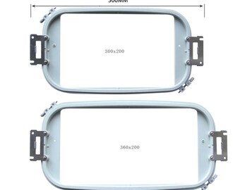 Nylon Embroidery Machine Hoop – Rectangular Frame for Machine Stitching (2.5"–14" Sizes)