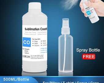 Sublimation Coating Liquid – Fabric Pretreatment for Cotton, Polyester & Blended T-Shirts (17 fl oz (500 ml))