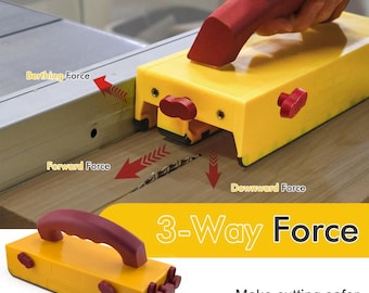 Table Saw Push Block – Adjustable Safety Push Handle for Thin Rips & Precision Cuts