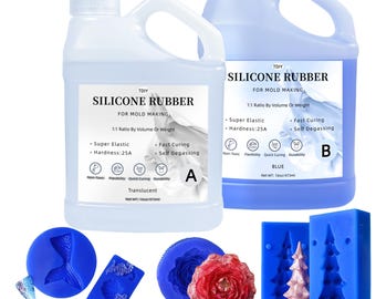 32oz Liquid Silicone Rubber Mold Making Kit – Fast Curing, Non-Toxic, Heat Resistant Silicone for Resin, Soap, Wax & Craft Molds (25A)
