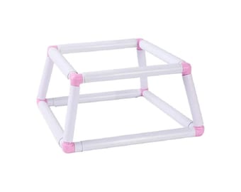 Plastic Clip Embroidery Frame – Double-Layer Quilting & Cross Stitch Hoop