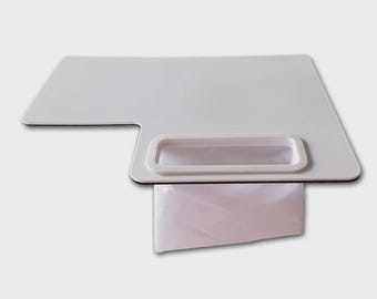 Serger Pad and Trim Catcher with Desktop Storage for Sewing Tools