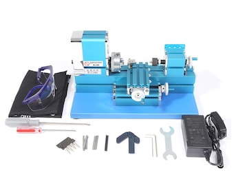 Mini Metal Lathe – 20,000 RPM Precision Machine for DIY, CNC, and Woodworking Projects (110V)