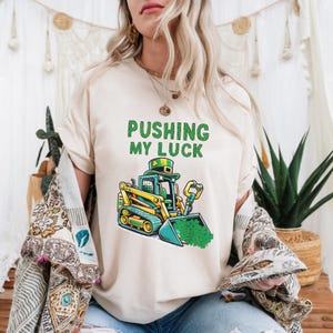Kids Irish Construction Truck T-Shirt, Toddler Boys St. Patrick’s Day Tee, Cute Shamrock Unisex Gift