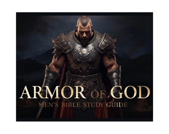 Armatura degli uomini di Dio, Studio biblico maschile, Devozionale cristiano per uomini, Guida alla guerra spirituale in formato PDF
