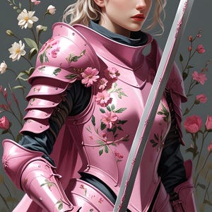 Armor of God 3xPNG, Put On The Full Armor of God, Ephesians 6, Christian PNG, Pink Warrior PNG, Commercial Use, Pink, Prayer Board Art