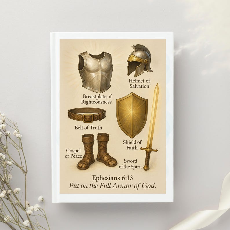Full Armor of God, PNG and PDF, Ephesians 6:13-17, Bible print, Jesus Art, Bible Poster, Armour of God, Bible Verse Print, Digital Download
