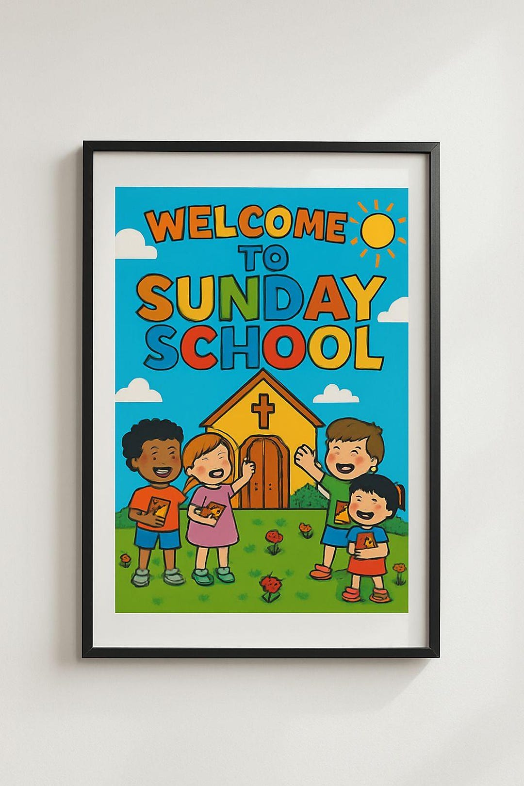 Sunday School Printable Art, Christian Decor (digital Download) - Etsy