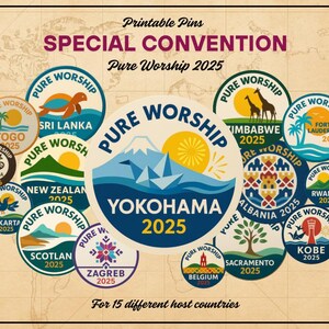 NEW - 2025 Special Convention Printable Pin & Sticker | JW