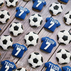 Custom Icing Cookies soccer team shirt made extra special with cookies | sugar cookies