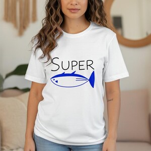 Super Tuna T-Shirt – Funny Kpop Inspired Fish Drawing Tee, Jin BTS Meme Shirt, Cute Gift for Army Fans, Korean Pop Lover Tee