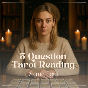 5 Fragen Tarot-Lesung - Lieferung zur gleichen Stunde, ehrliche psychische Einsicht, genaue Tarot-Karten-Lesung