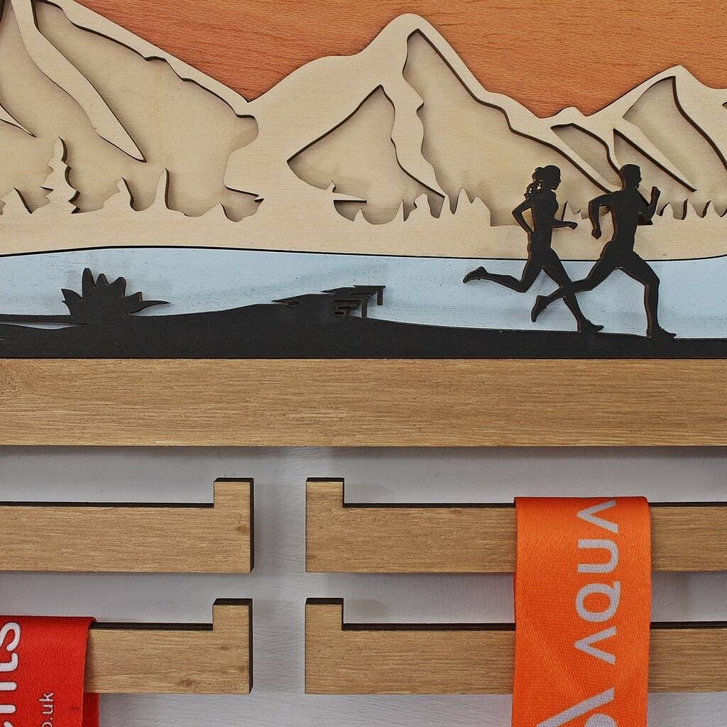 3D Medal Hanger, Couples Running Medal Hanger, Medal Display, Runners Medal Display, Running Medal Hanger, Medal Hanger