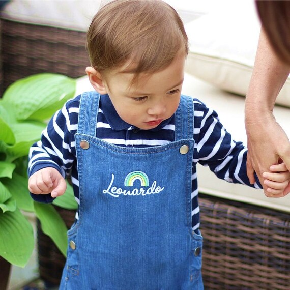 personalised baby dungarees
