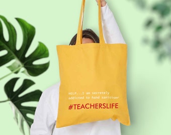 Leraar Gift, Tote tas, humoristische leraar Gift, leraar Tote tas, cadeau voor leraar