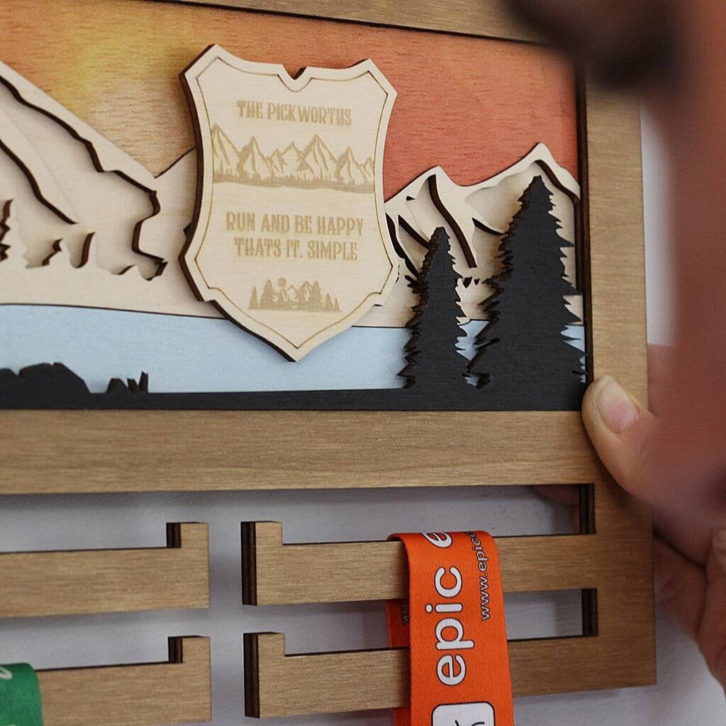 3D Medal Hanger, Couples Running Medal Hanger, Medal Display, Runners Medal Display, Running Medal Hanger, Medal Hanger