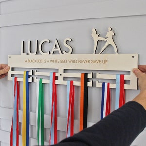 Taekwondo Medal Hanger, Medal Hanger, Bedroom Wall Hanging, Medal Display, Bedroom Wall Art, Personalised Sign, Taekwondo Sign