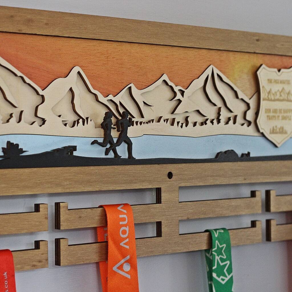 3D Medal Hanger, Couples Running Medal Hanger, Medal Display, Runners Medal Display, Running Medal Hanger, Medal Hanger