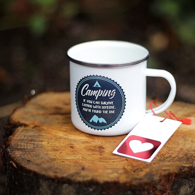 Enamel Mug Camping Mug Enamel Mugs Christmas Gift Camping Etsy