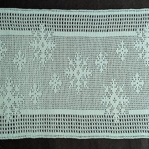 Glacier Ice Snowflake Table Runner