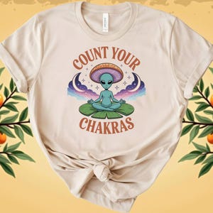 Zähle deine Chakren PNG | Sofortdownload | T-Shirt Grafik | Clipart | Druck von Demand Art | spiritueller Humor | Satire Clipart | Außerirdische PNG