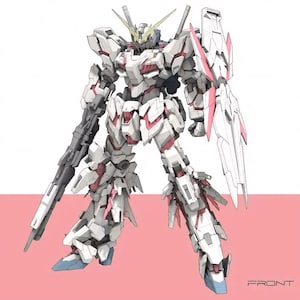 Unicorn Gundam STL Figure | Full Armor RX-0 3D Print Model | Anime Mecha Statue STL for Collectors