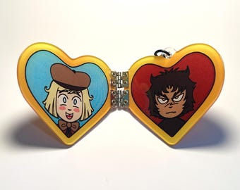 Dip Locket Hinged Keychain
