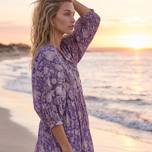 dress with a corset Selene ATT|Mens|FALSE accentuating your figure Color:SmokyBlue (Indigo) AURELIA EMBROIDERED MAXI DRESS