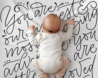 You are our biggest and most amazing adventure - Lightweight Gender Neutral Swaddle for Baby