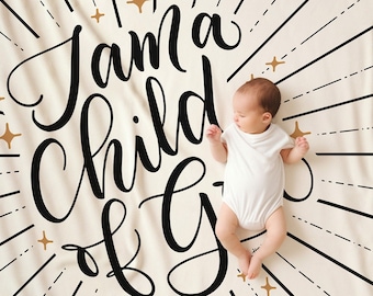 I am a Child of God - Lightweight Swaddle for Baby