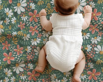Cosmo Petals - Botanical Lightweight Swaddle for Baby