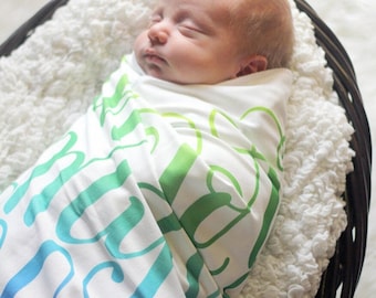 I knew you before I formed you in your mother's womb - Jeremiah 1:5 - Rainbow - Lightweight  Rainbow Swaddle for Baby