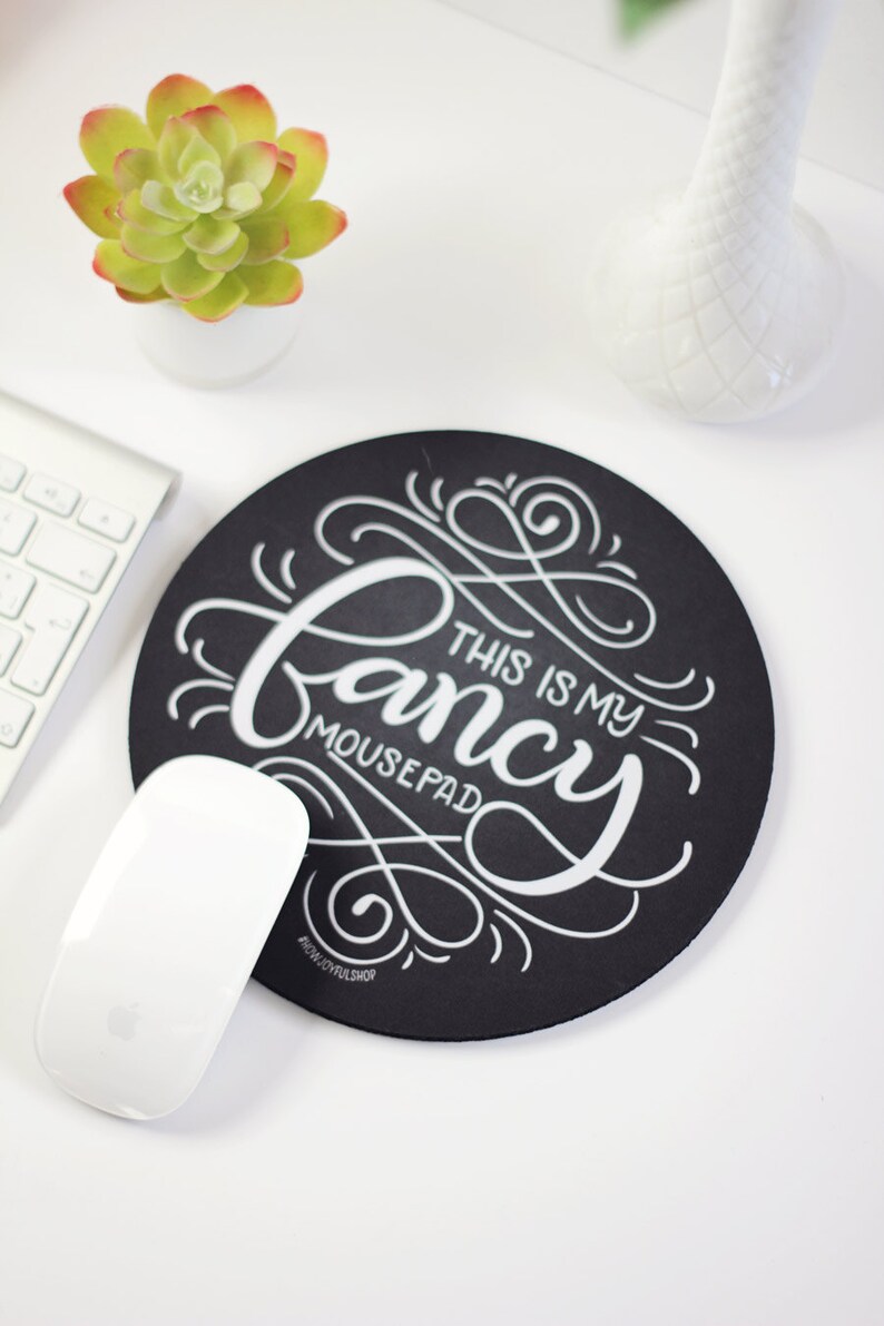 Mousepad This is my fancy mousepad hand lettered mouse pad Etsy