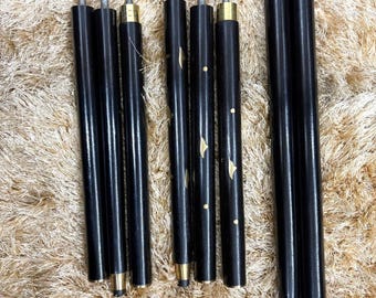 Handmade Black Wooden Shaft Nautical Foldable Stick Walking Canes Gift Item