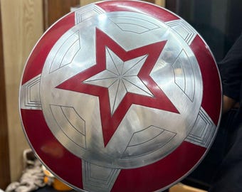 Red Guardian 22-Zoll-Schild, Filmrequisite Cosplay Schild Panzerrüstung
