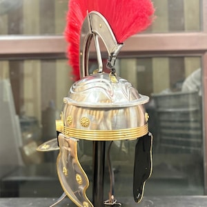 Römischer Centurio Helm: 18 Gauge Steel, Mittelalterliche Ritterrüstung, mit Ständer