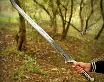 Custom Handmade Unique Christmas Gift | Beautiful Viking Sword | Premium Steel Blade | Collectible | Perfect Anniversary & Wedding Gifts USA