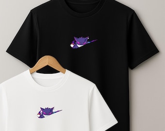 100% cotton T-shirt with Ectoplasma Gengar printed in the center, black or white. Sizes: M, L, XL, XXL