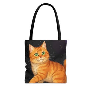 Whimsical Persian Cat Tote Bag, Funny Cat Lover Gift, Pet Owner Accessory, Chic Grocery Bag, Beach Bag, Stylish Cat Art