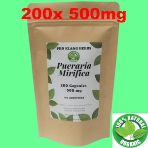 200 Pueraria Mirifica Capsules 100% Organic Natural from Thailand Women's health