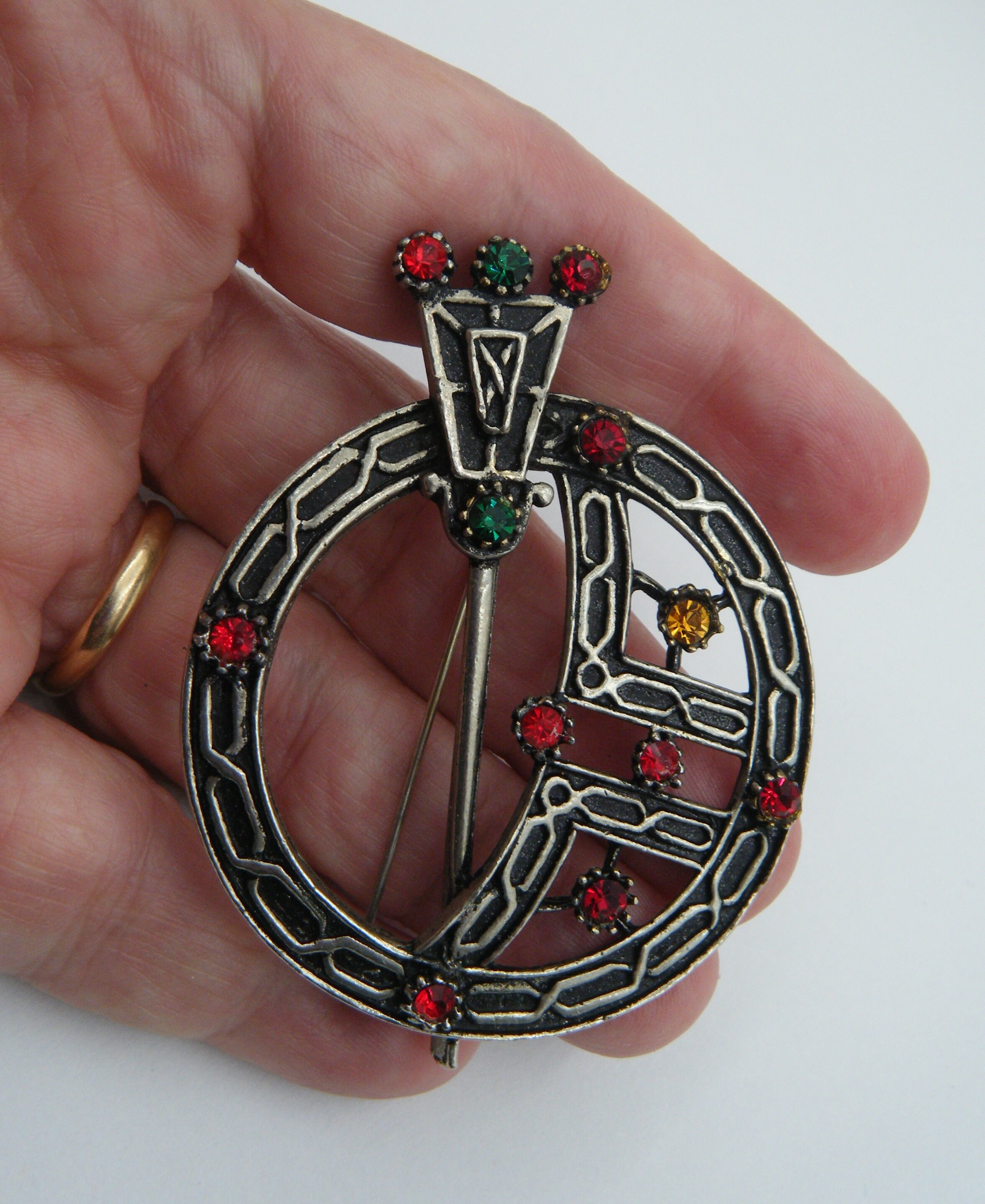 Celtic Type Cloak Pin or Brooch Etsy UK