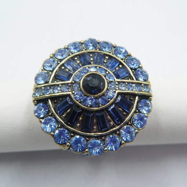 Heidi Daus Purple Crystal Ring - Size 5.5
