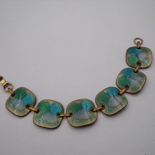 Averill Shepps  Enamel over copper midcentury bracelet