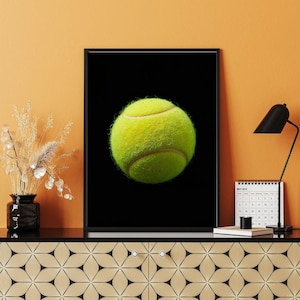 Minimalist Tennisball, Modern Tennis Poster, Artful Tennis, Sport Wall Arts, Sports Decore, Tennis Coach Gift, instant download 30 JPG files